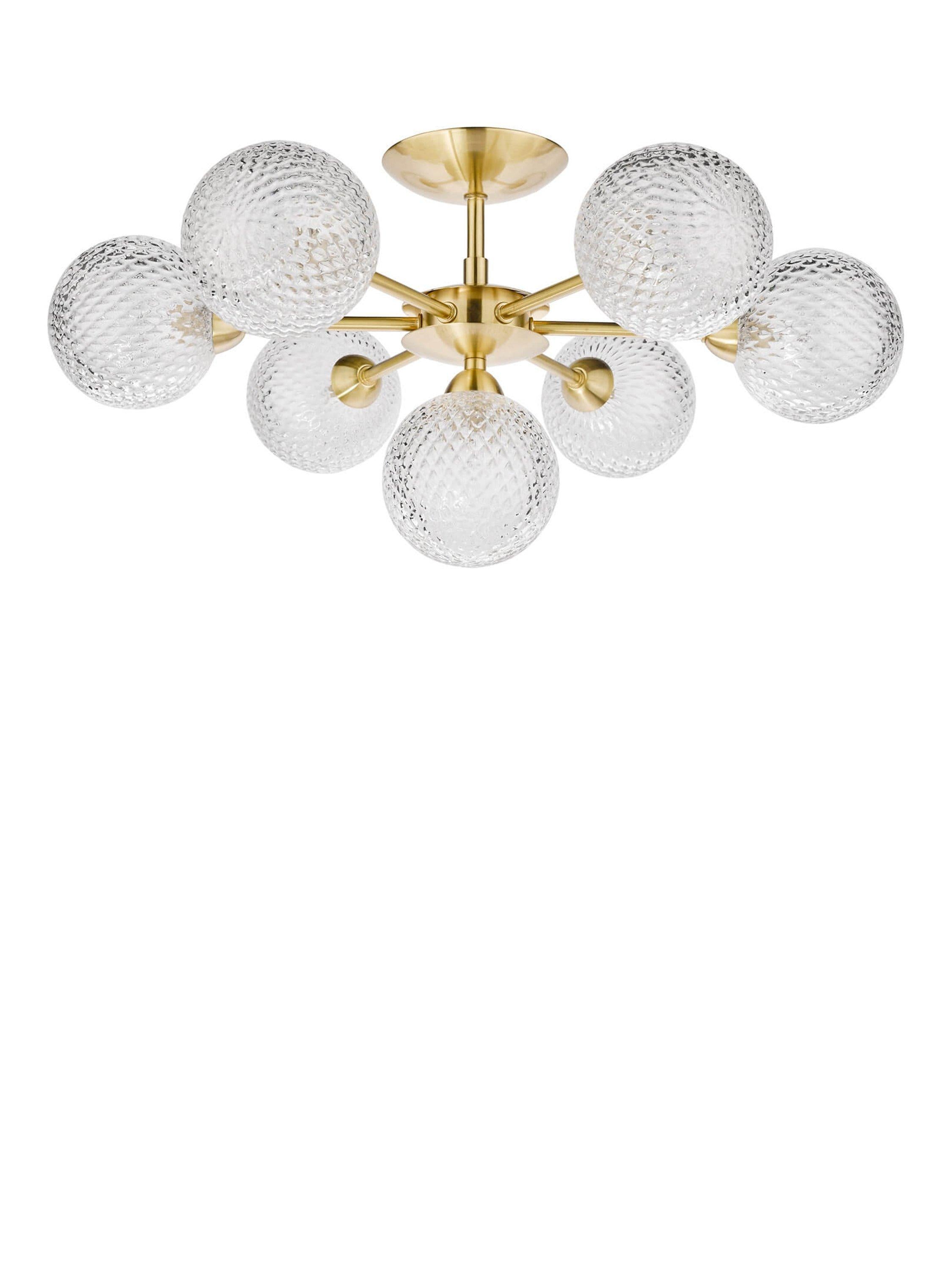 Laura Ashley Atherton semi flush ceiling light, UK version