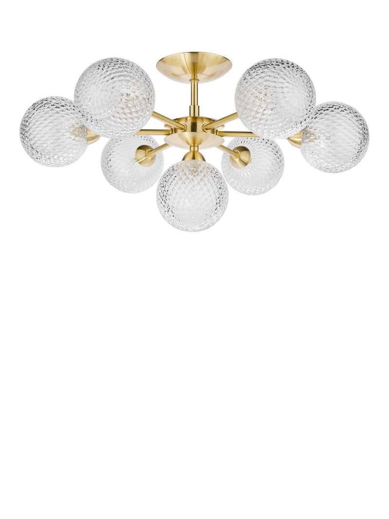 Laura Ashley Atherton semi flush ceiling light, UK version