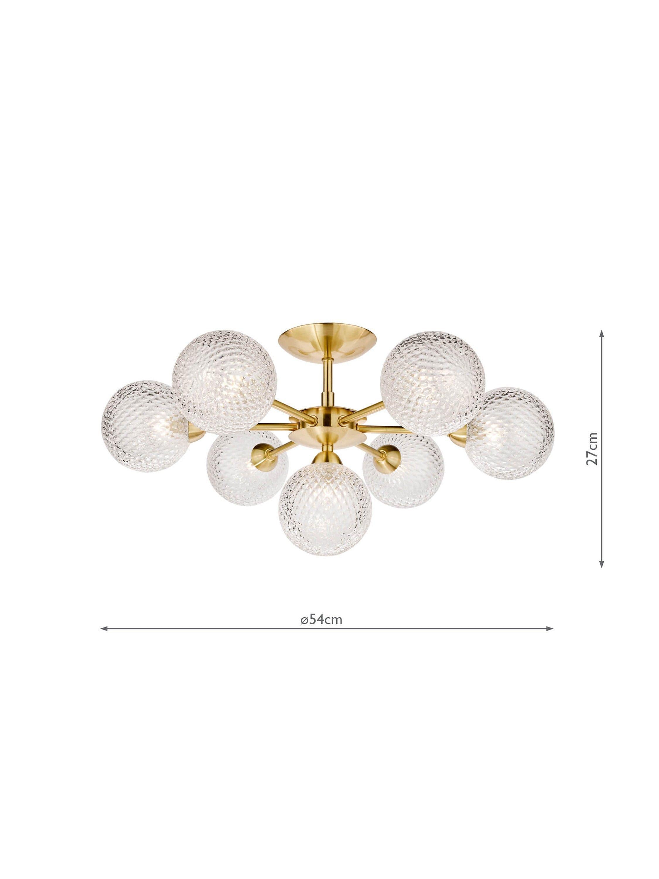 Laura Ashley Atherton semi flush ceiling light, UK version