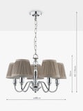 Laura Ashley Ellis 5 arm ceiling light, imported from the UK