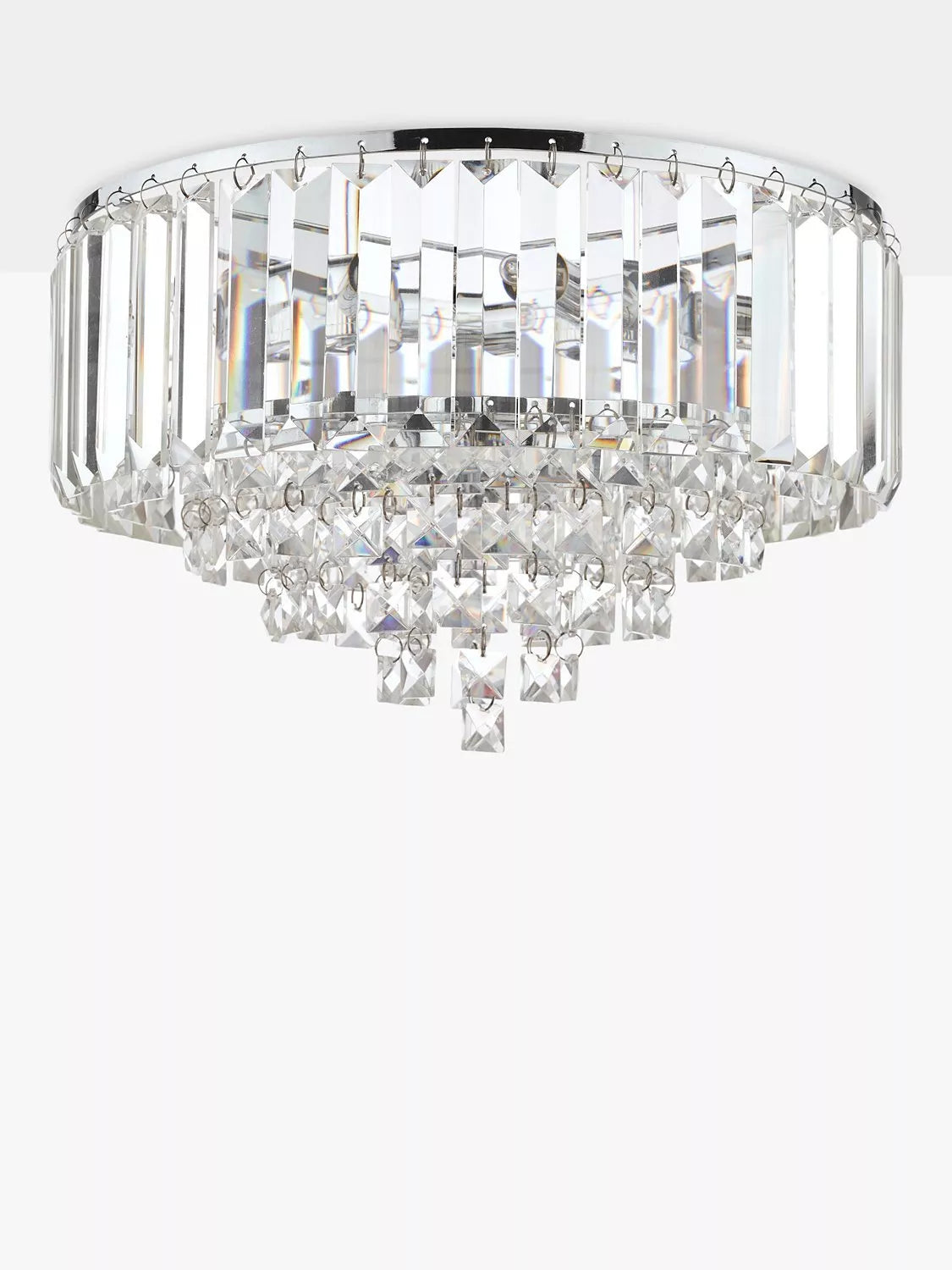 Laura Ashley Vienna crystal flush ceiling light (British brand)