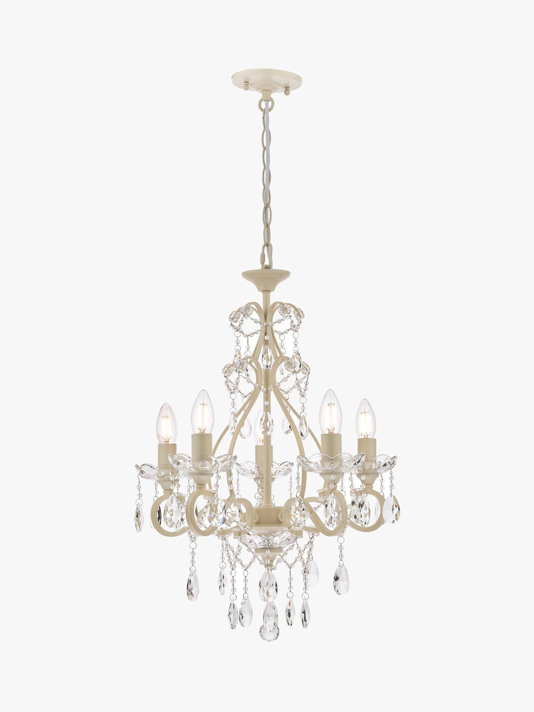 Laura Ashley Shamley chandelier matt white finish - British product