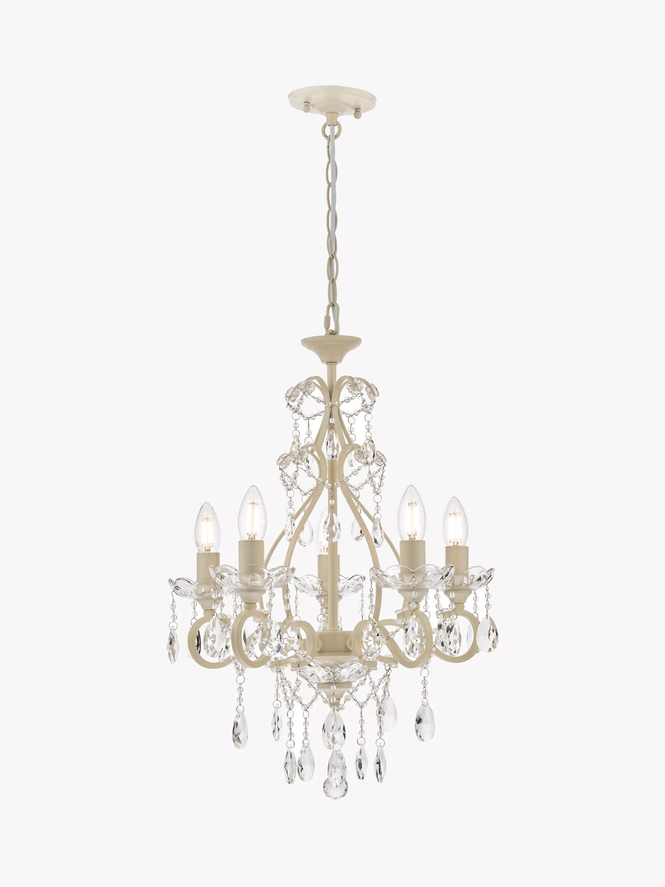 Laura Ashley Shamley chandelier matt white finish - British product