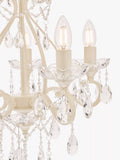 Laura Ashley Shamley chandelier matt white finish - British product