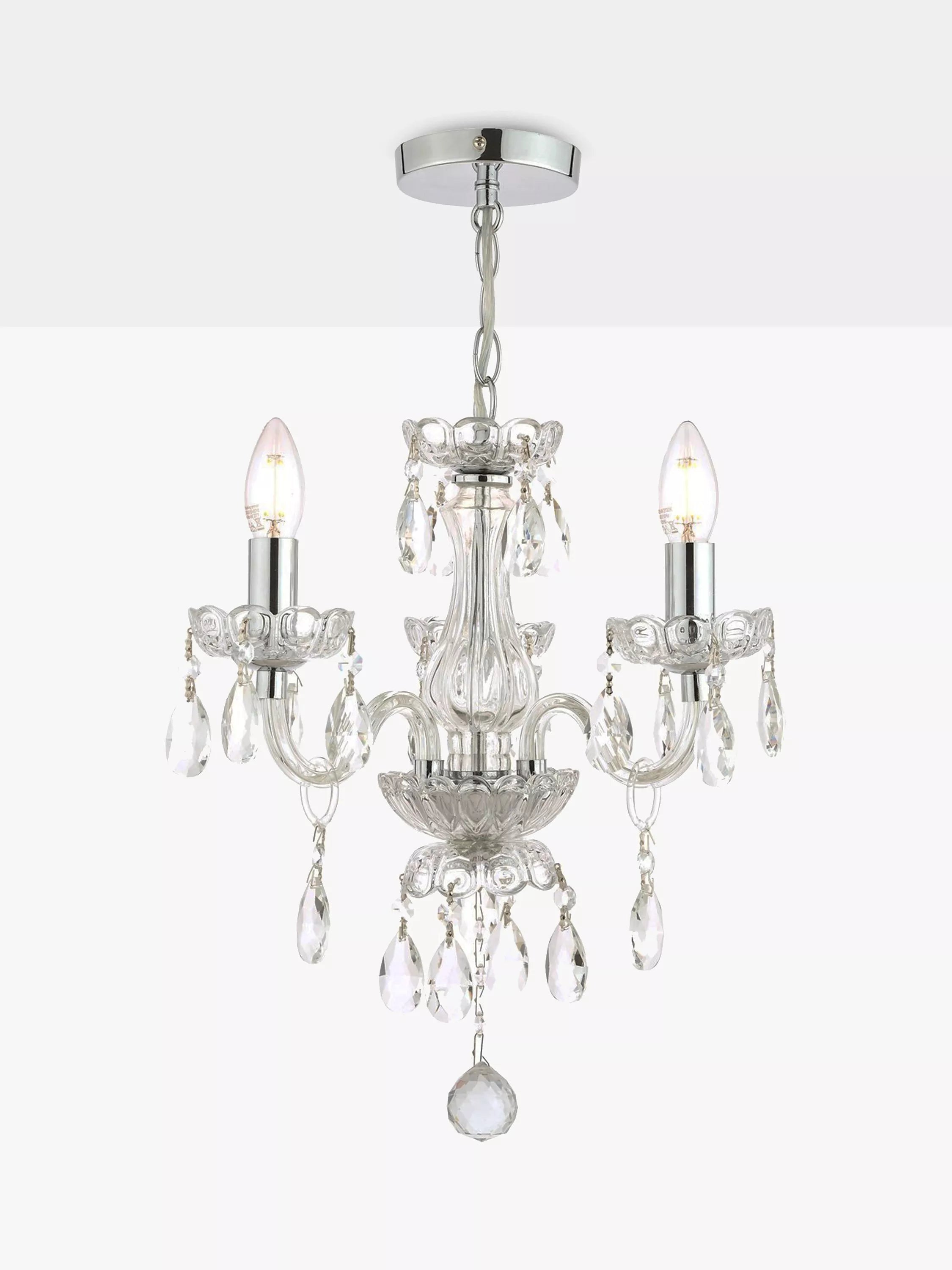 Laura Ashley Harriet crystal chandelier clear UK version