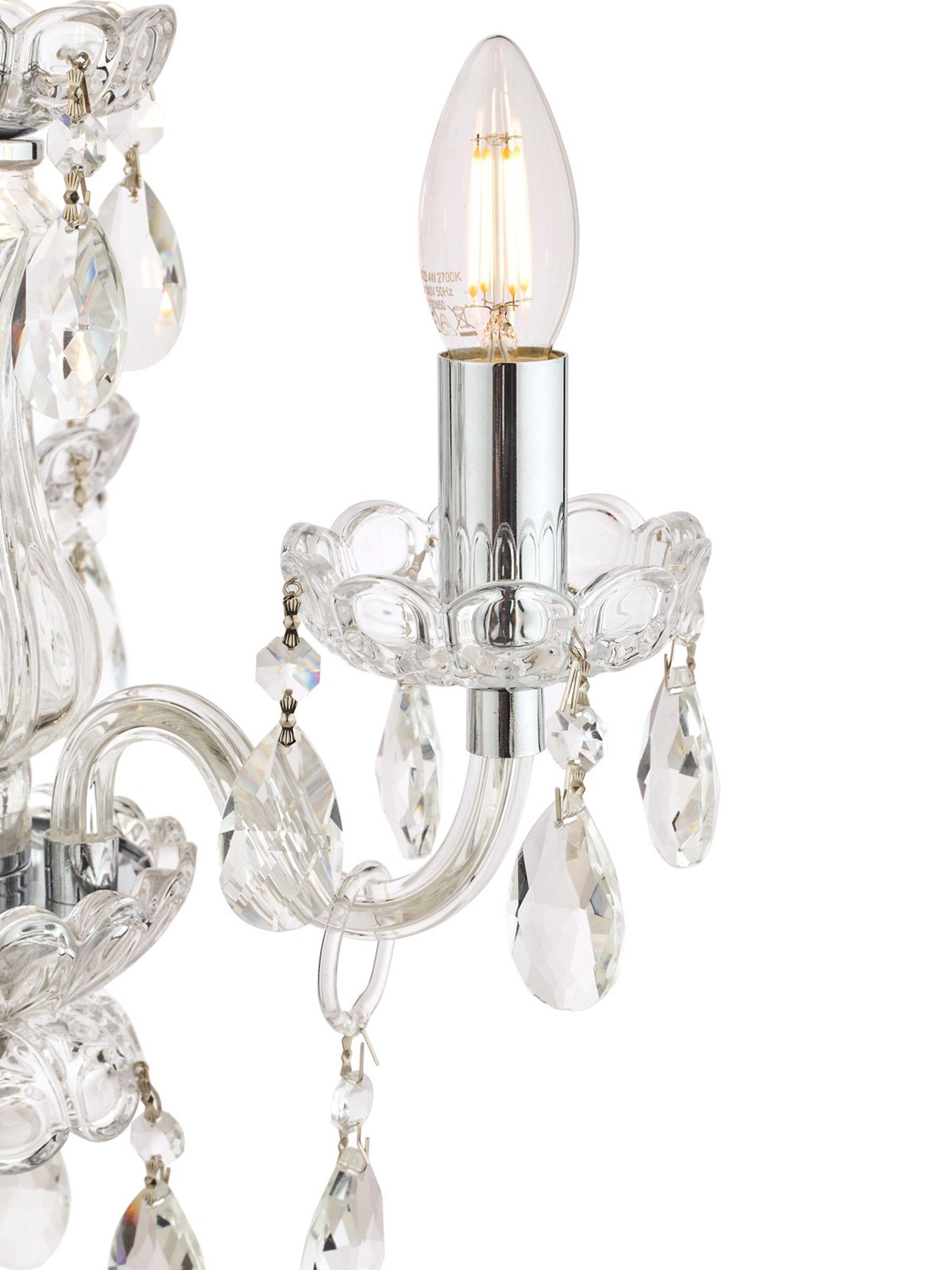 Laura Ashley Harriet crystal chandelier clear UK version