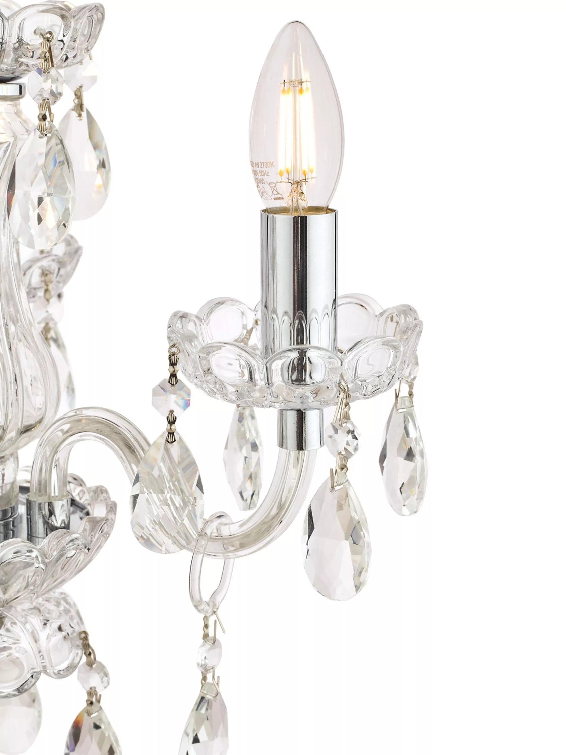 Laura Ashley Harriet crystal chandelier clear UK version