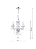 Laura Ashley Harriet crystal chandelier clear UK version