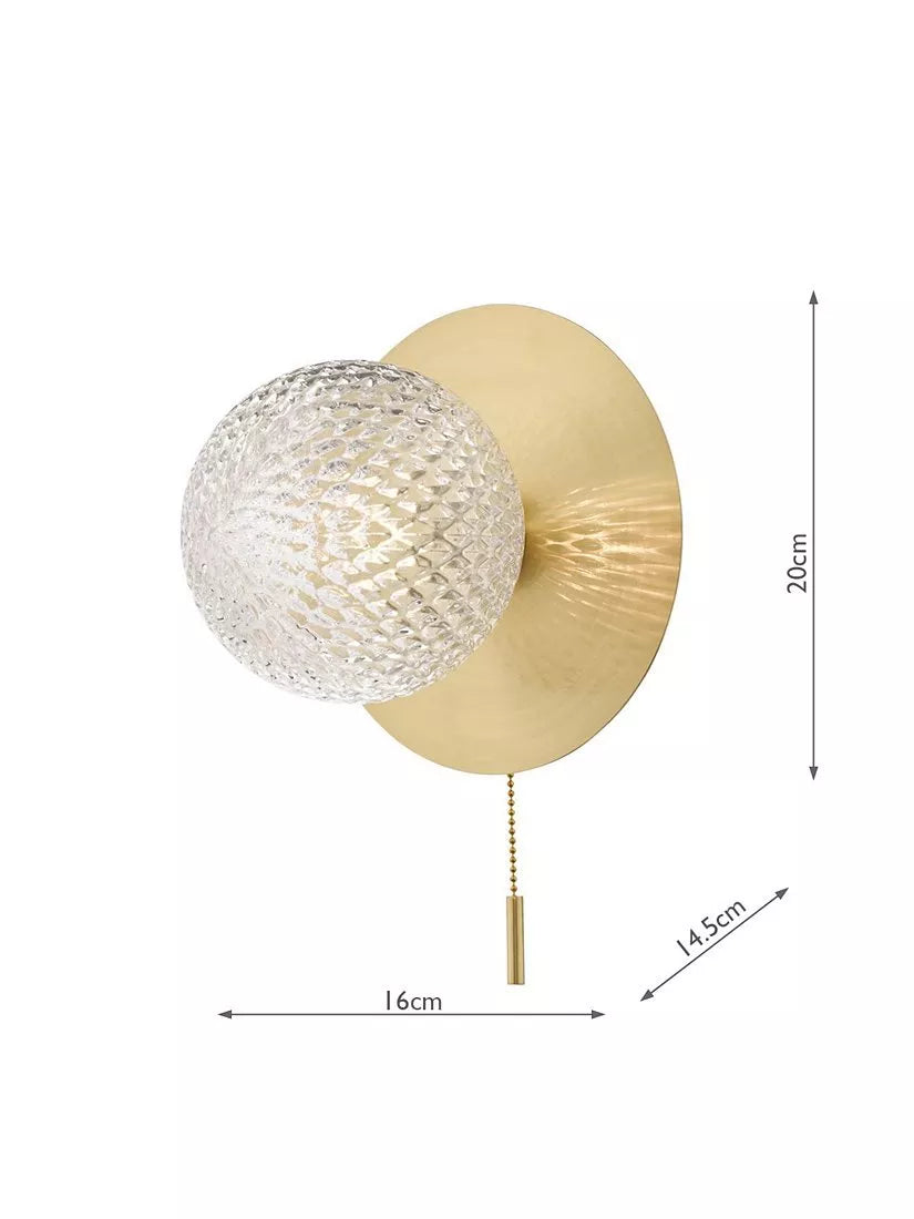Laura Ashley Prague bathroom wall light, UK version