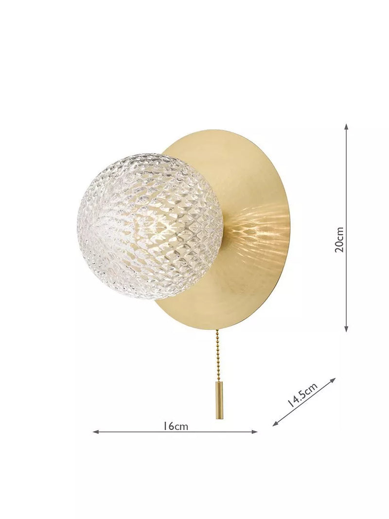 Laura Ashley Prague bathroom wall light, UK version