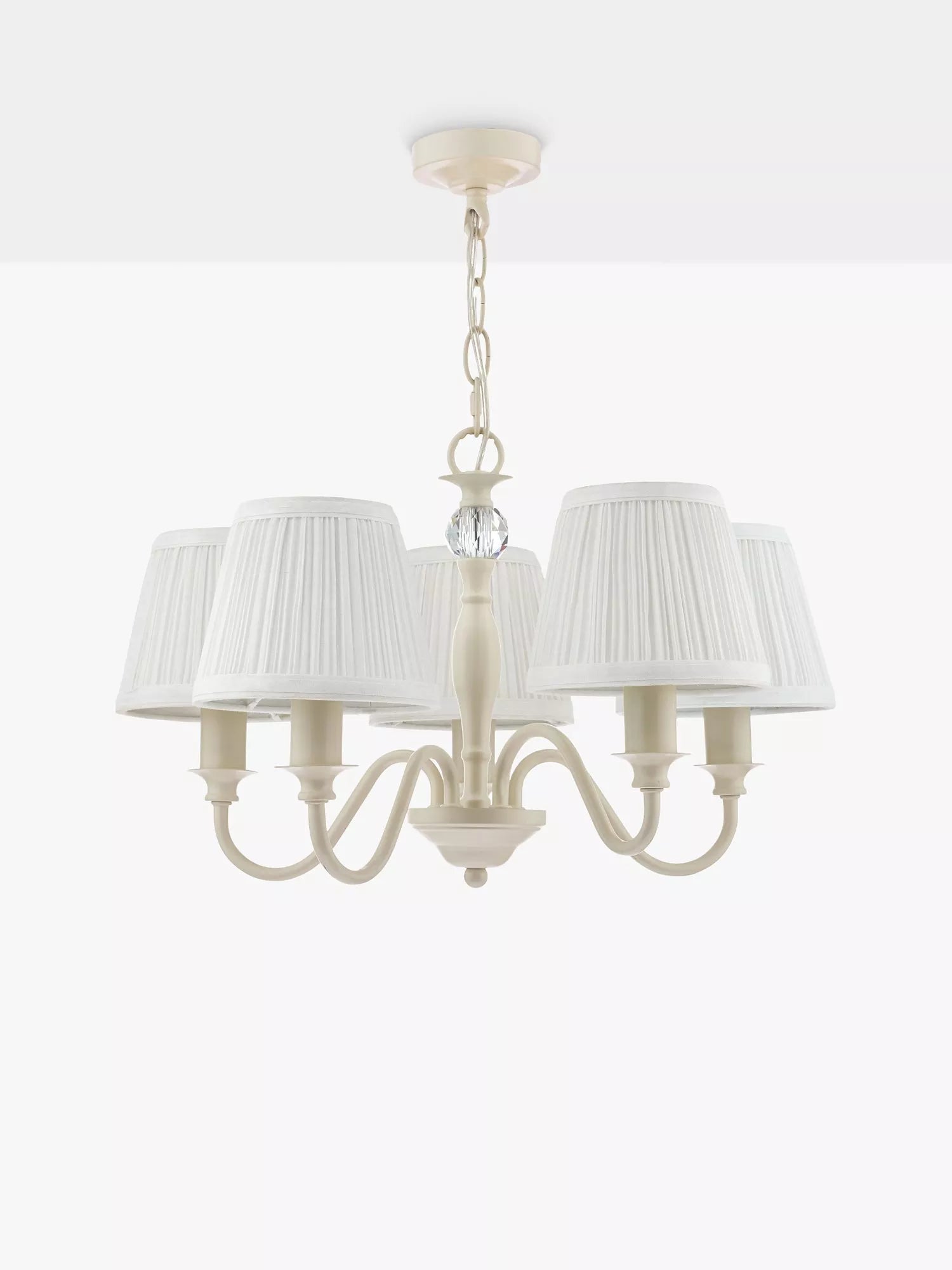 Laura Ashley Ellis 5 Arm Ceiling Light - Polished Metal