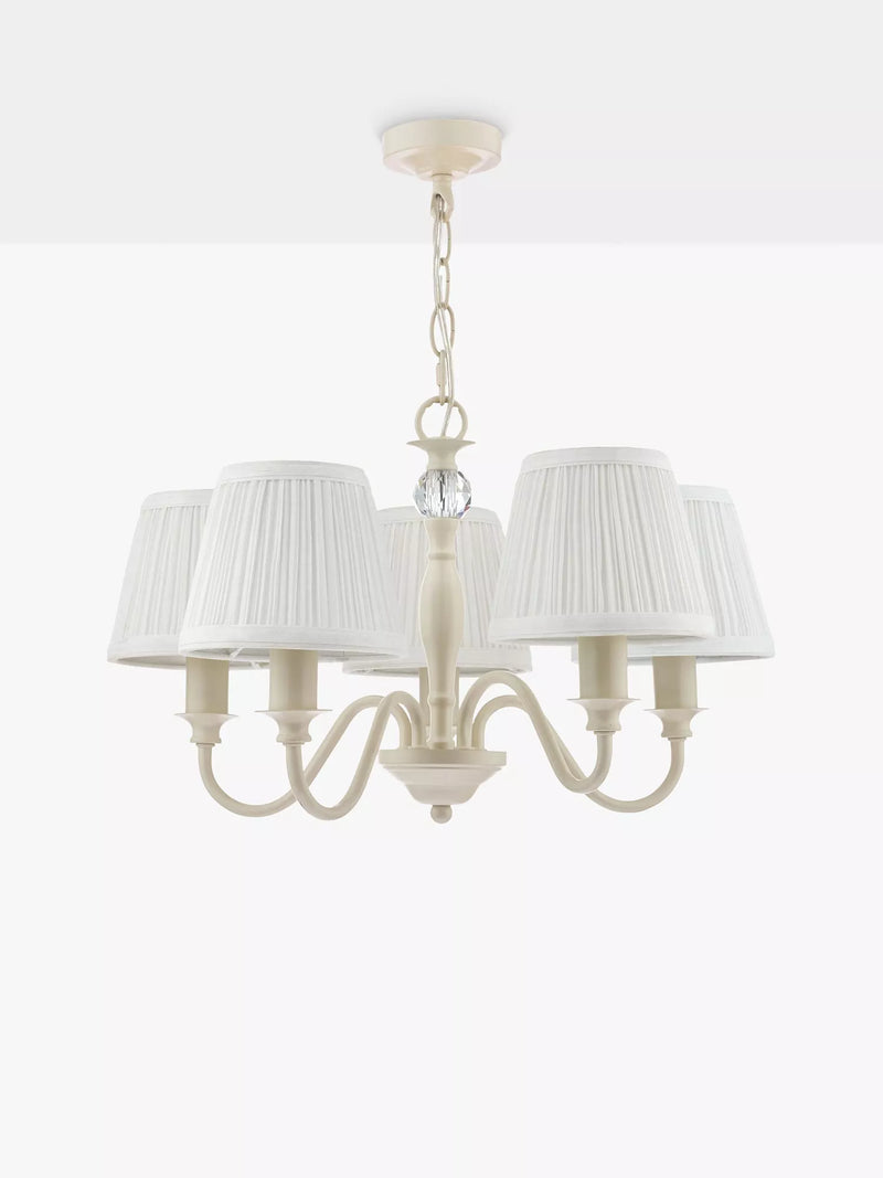 Laura Ashley Ellis 5 Arm Ceiling Light - Polished Metal