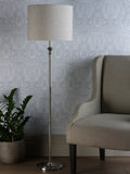 Laura Ashley Highgrove floor lamp polished nickel H150cm (British brand)