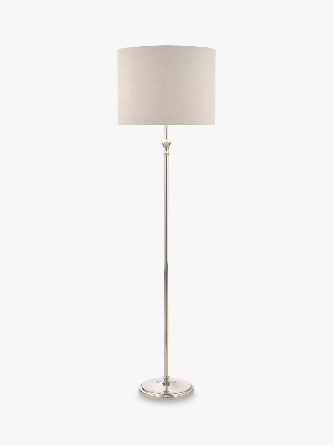 Laura Ashley Highgrove floor lamp polished nickel H150cm (British brand)