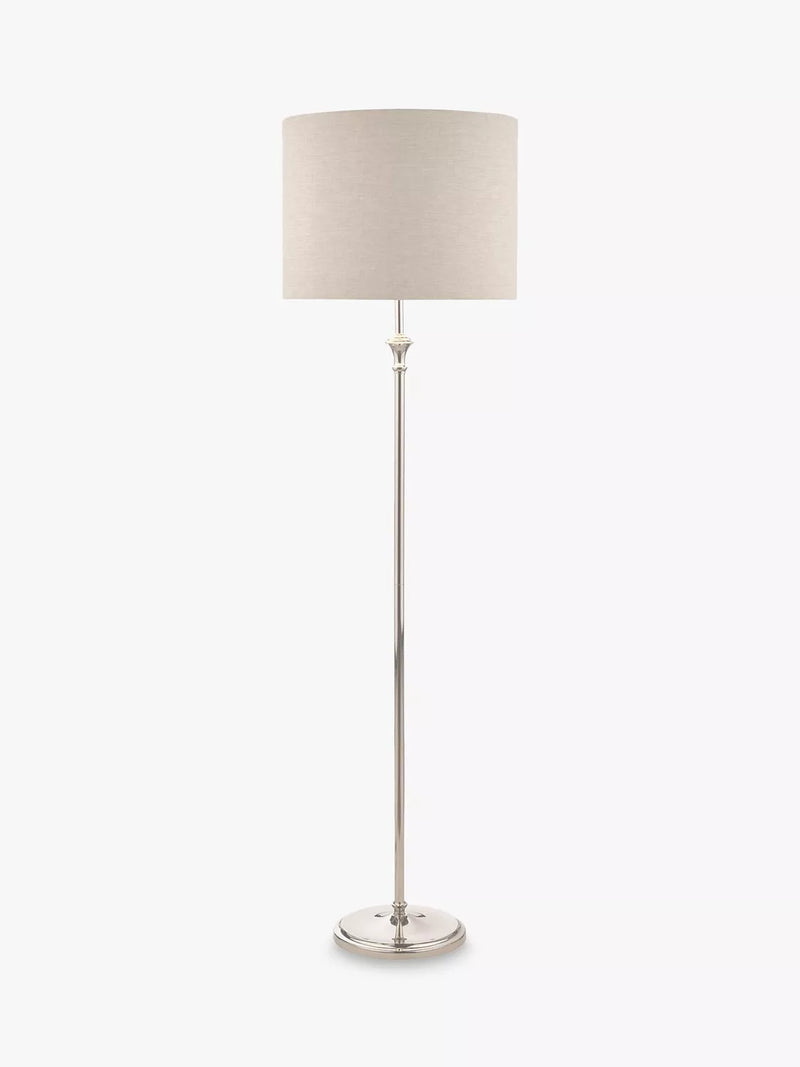 Laura Ashley Highgrove floor lamp polished nickel H150cm (British brand)