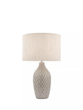 Laura Ashley Heathfield ceramic table lamp gloss grey 51cm (British brand)