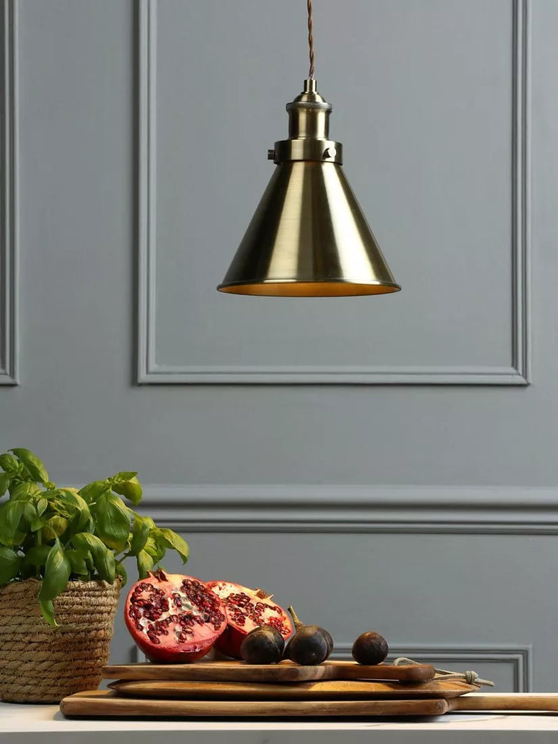 Laura Ashley Rufus ceiling light antique finish, UK version