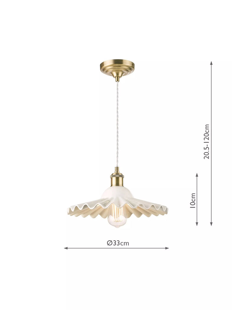 Laura Ashley Beca ceramic ceiling light large (British brand)