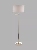Laura Ashley Marlowe swing arm floor lamp polished nickel - British product