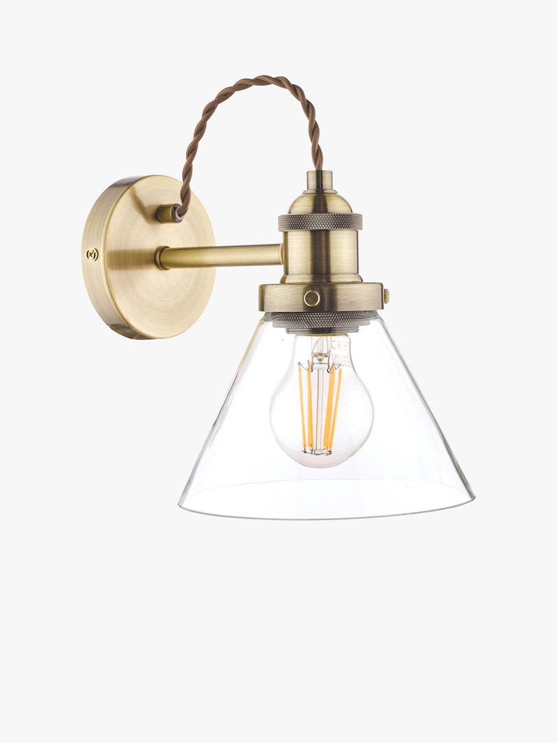 Laura Ashley Isaac glass wall light, UK version