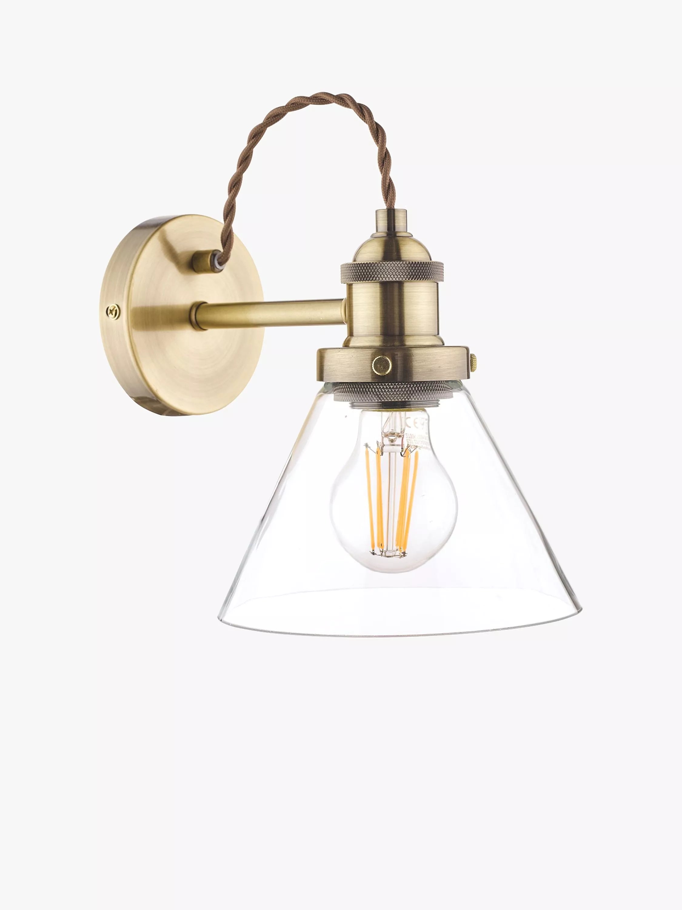 Laura Ashley Isaac glass wall light, UK version