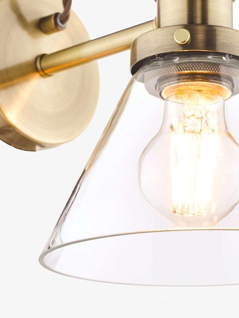 Laura Ashley Isaac glass wall light, UK version