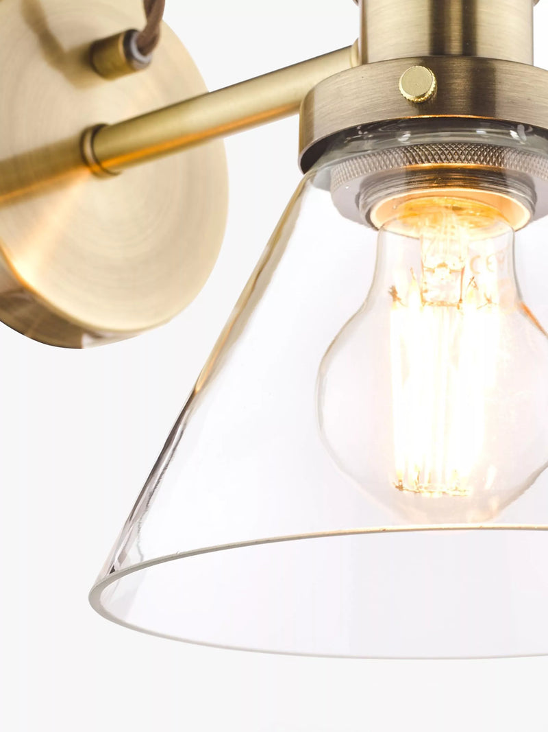Laura Ashley Isaac glass wall light, UK version