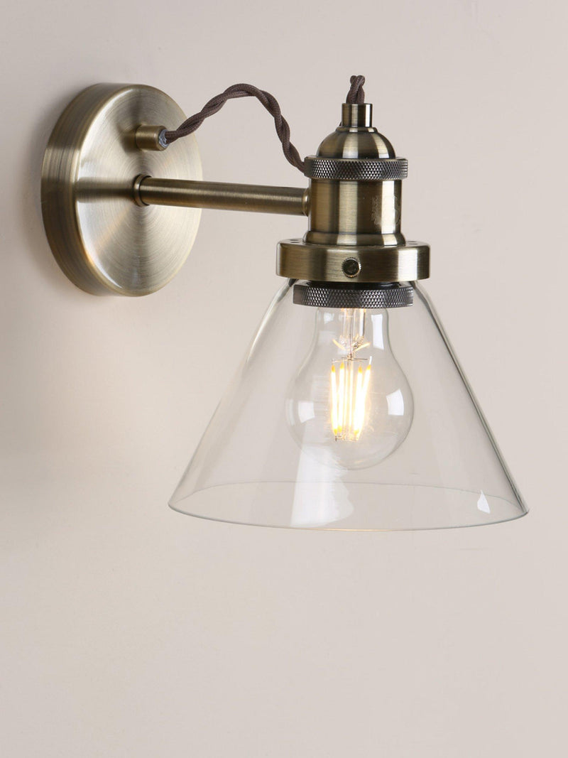 Laura Ashley Isaac glass wall light, UK version