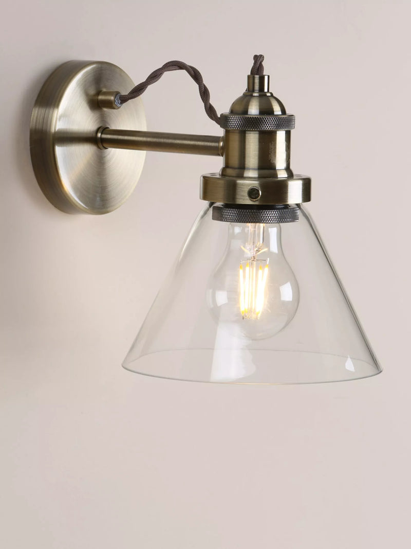 Laura Ashley Isaac glass wall light, UK version