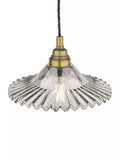 Laura Ashley Pippa smoked glass ceiling light aged brass (British brand)