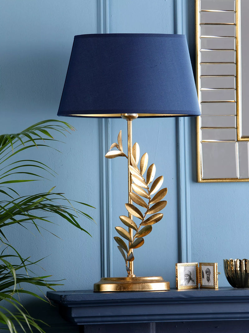 Laura Ashley leaf table lamp gold, UK version