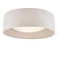 Laura Ashley flush ceiling light woven silver 40cm, UK version