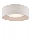 Laura Ashley flush ceiling light woven silver 40cm, UK version