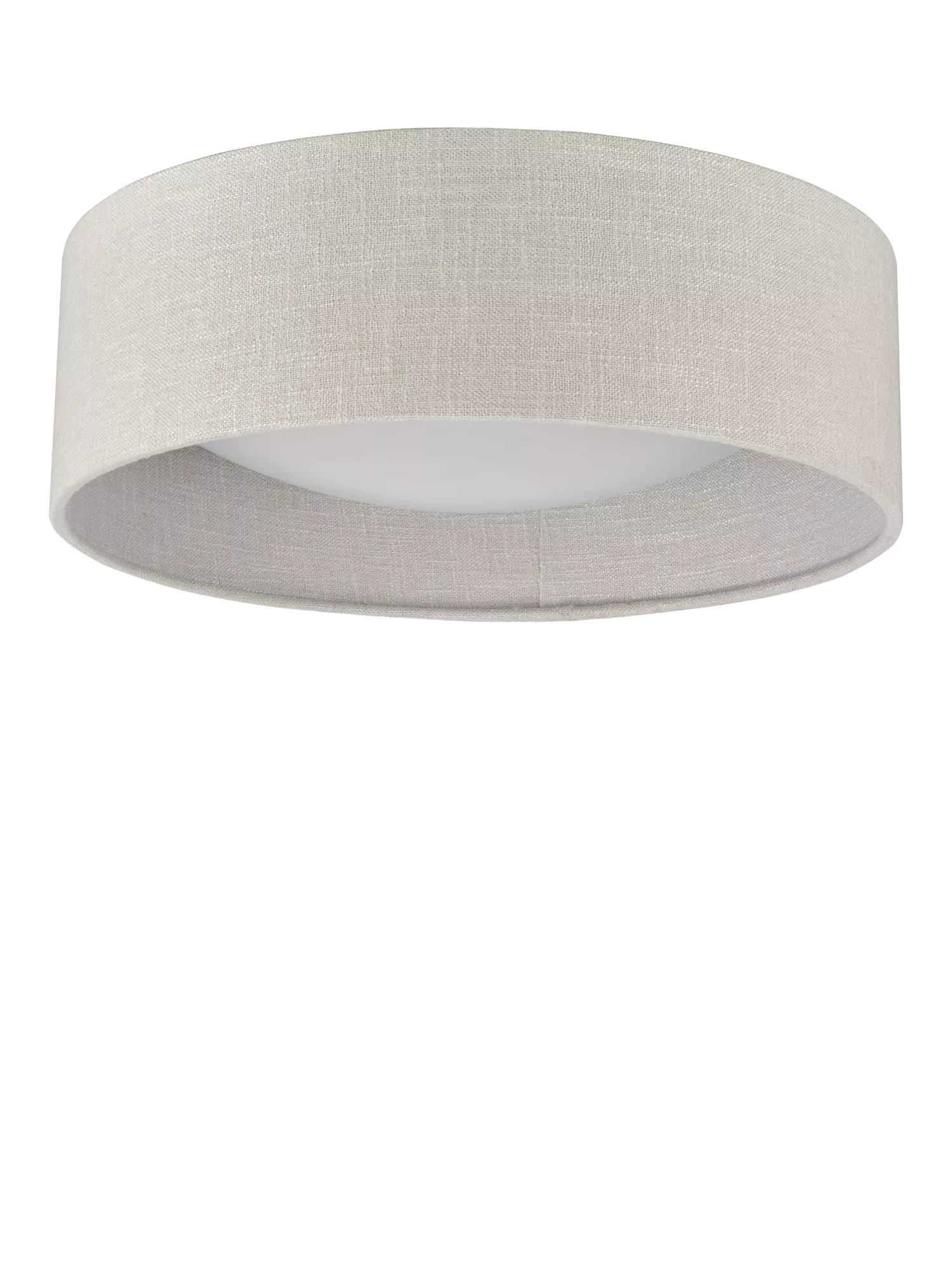 Laura Ashley flush ceiling light woven silver 40cm, UK version
