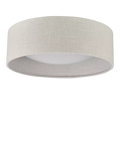 Laura Ashley flush ceiling light woven silver 40cm, UK version