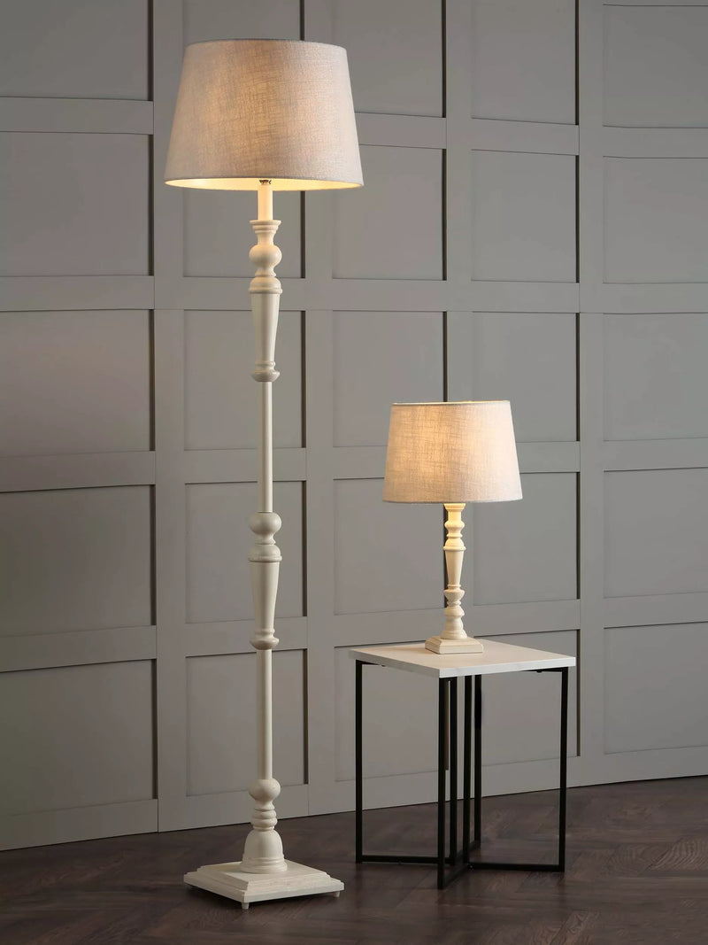 Laura Ashley floor lamp base Matt White, imported from the UK