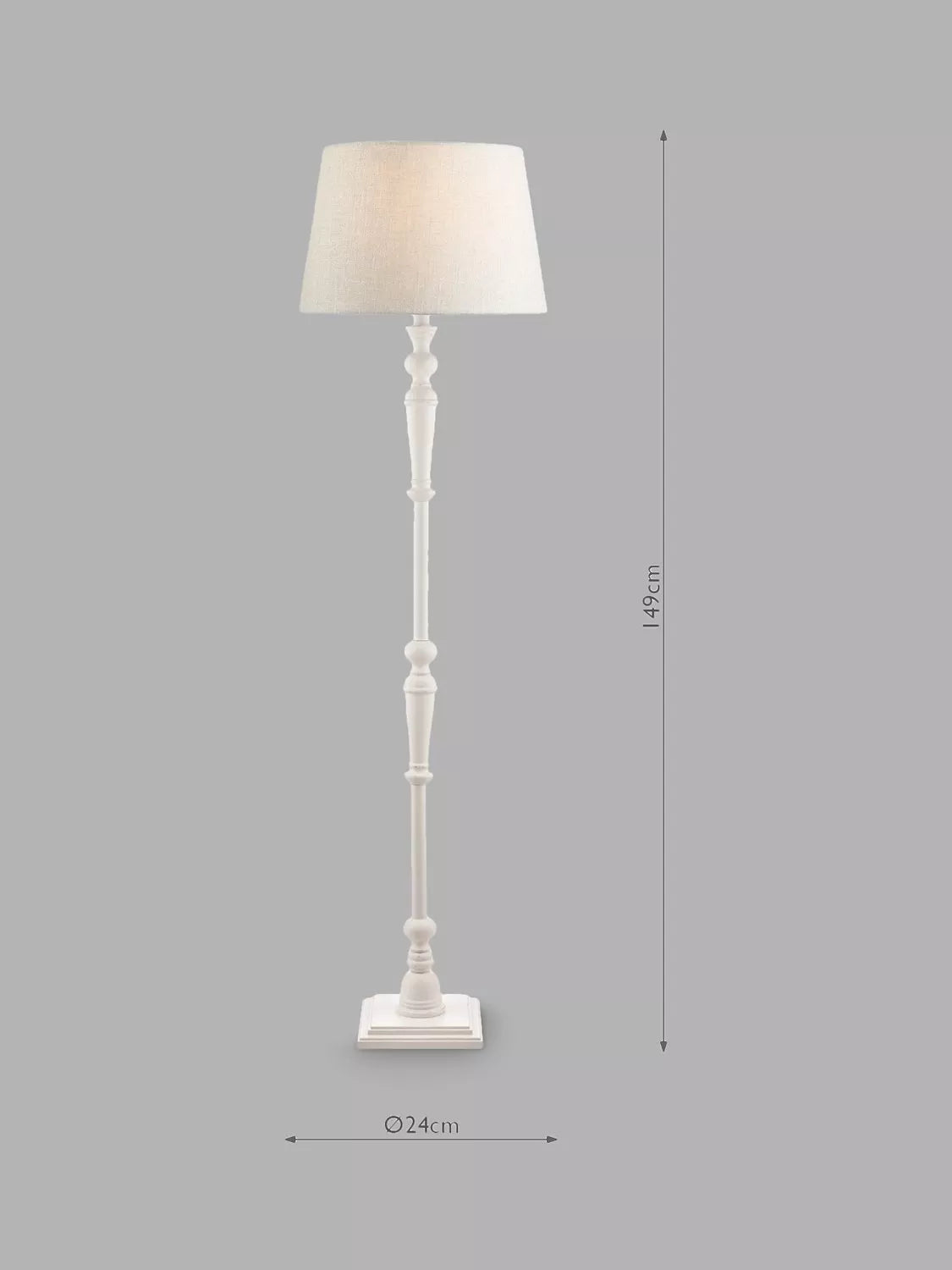 Laura Ashley floor lamp base Matt White, imported from the UK
