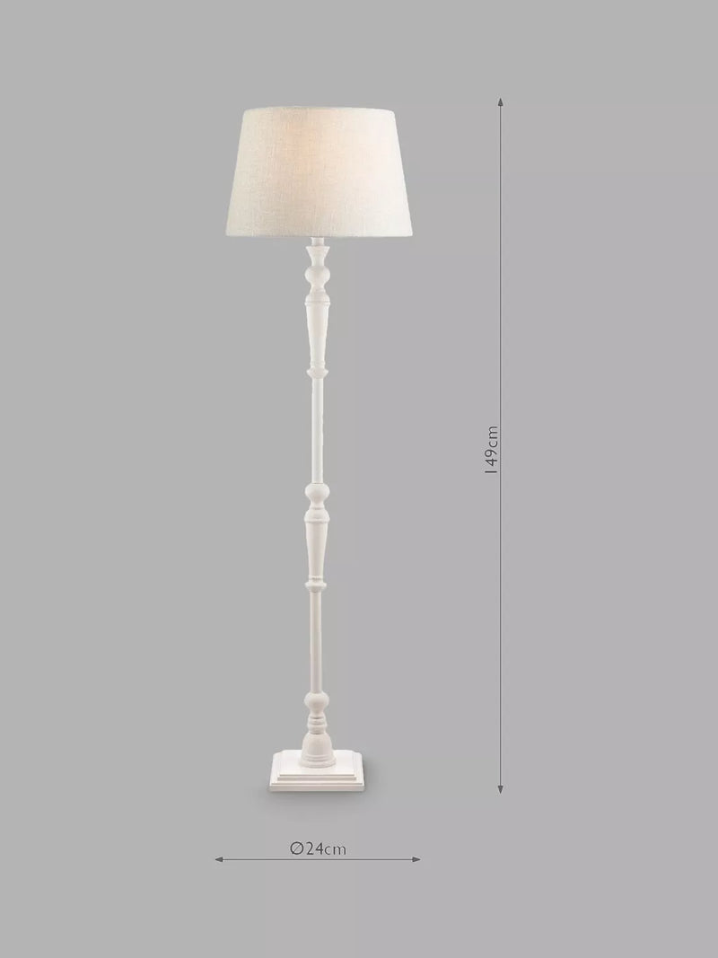 Laura Ashley floor lamp base Matt White, imported from the UK