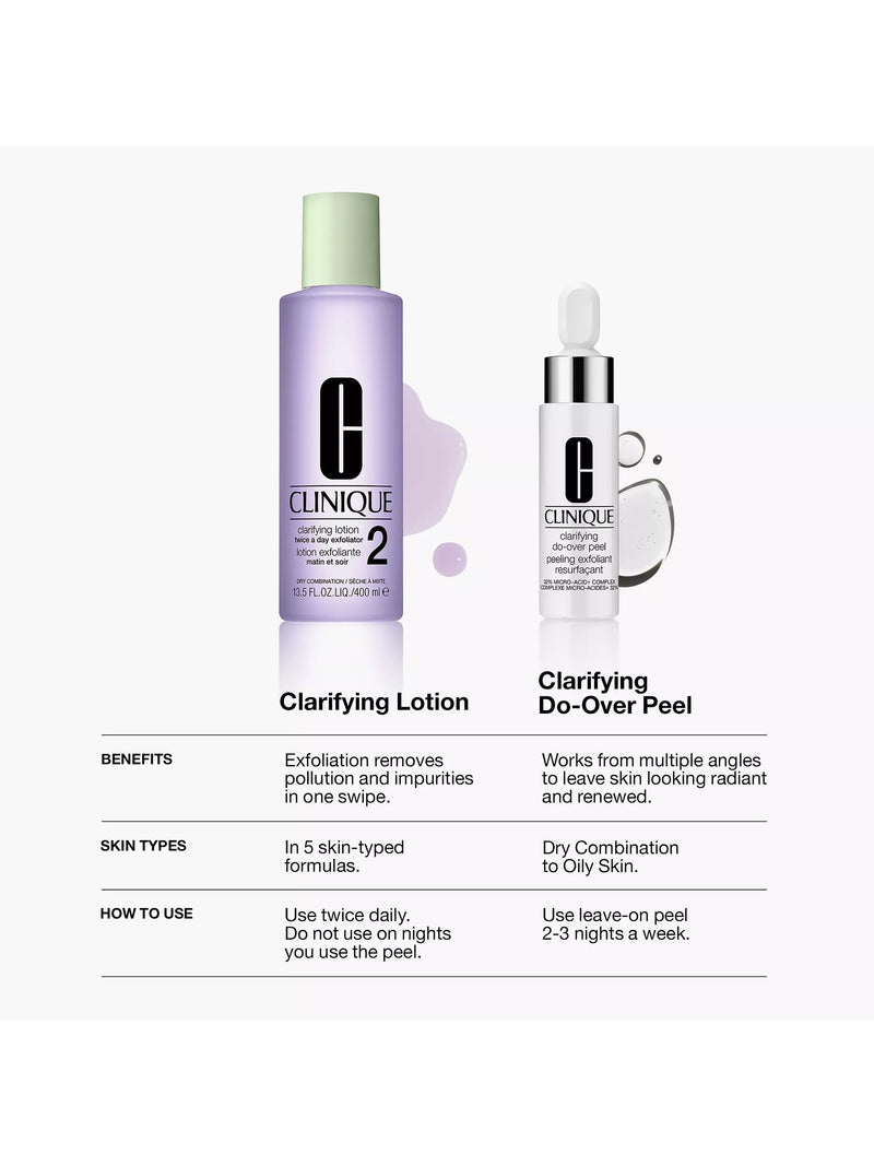 Clinique Clarifying Do-Over Peel 30ml, imported from the UK