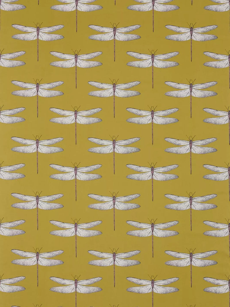 Harlequin Demoiselle furnishing fabric dragonfly motif 137cm - (British brand)