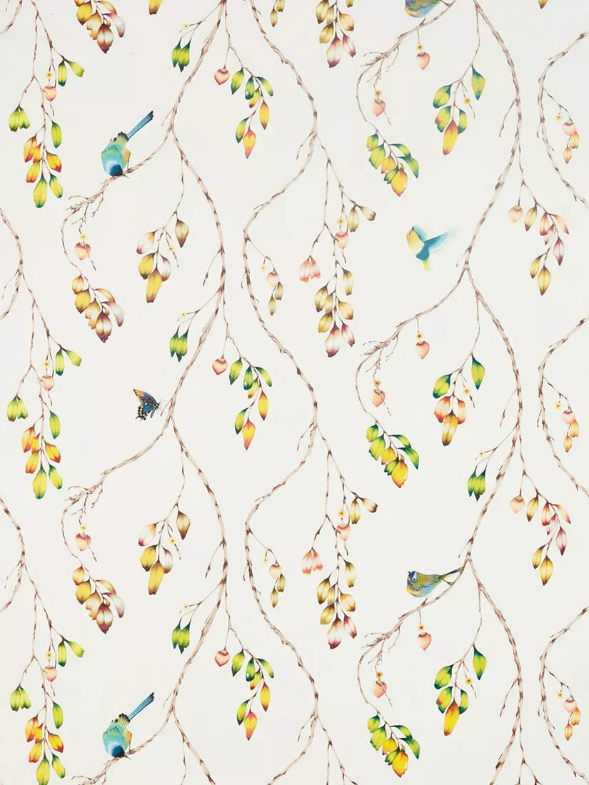 Harlequin Iyanu Voile Fabric Paprika/Kiwi - British product