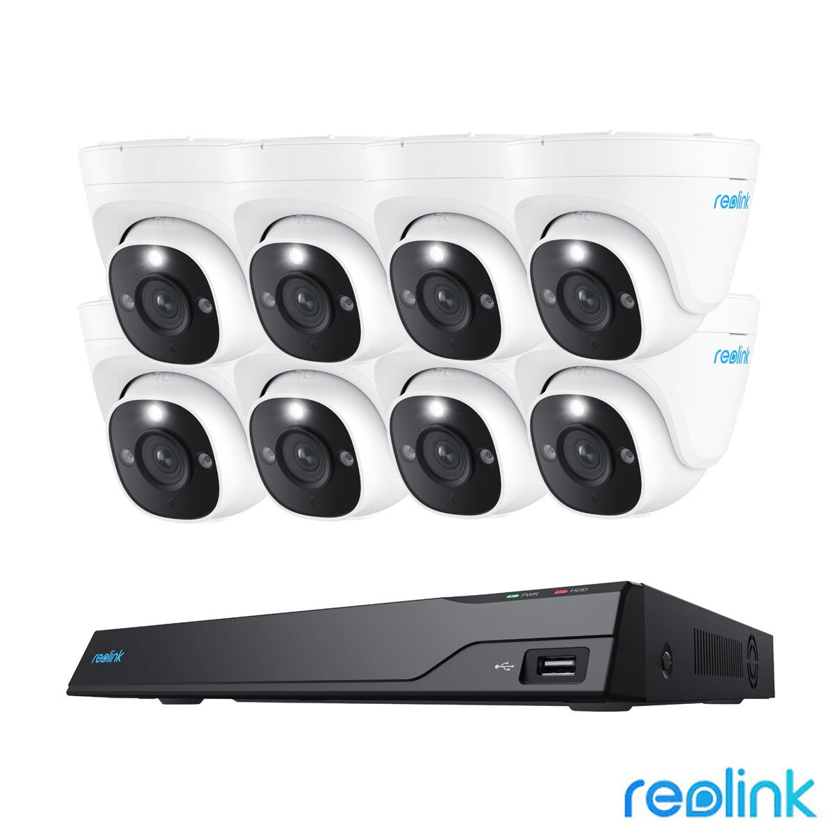 Reolink 8MP (4K) UHD NVR PoE AI 16 x channel / 8 x Dome camera Kit with 4TB HDD GOODS Costco UK