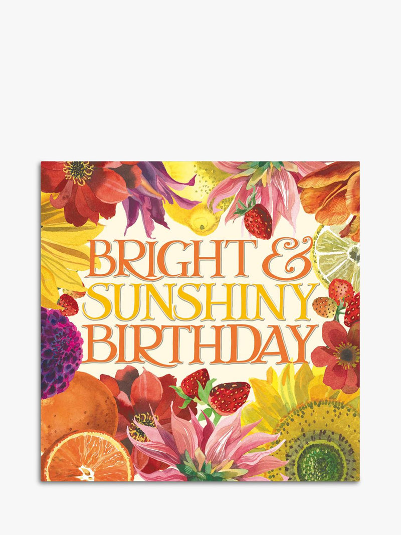 Bright Birthday Greetings Card with White Envelope, FSC Certified and Recyclable