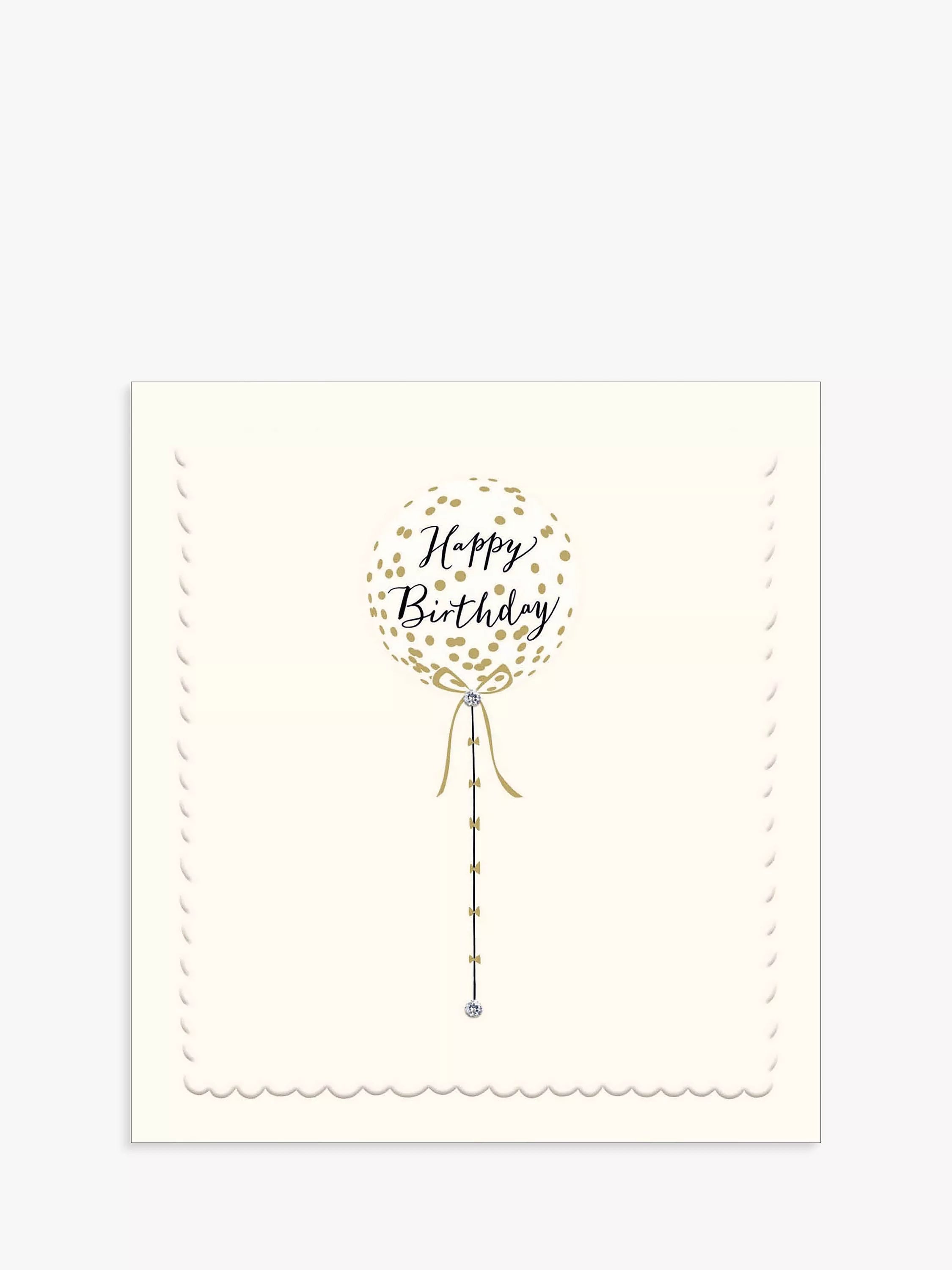 The Proper Mail Company balloon birthday card 15x15 cm - British product