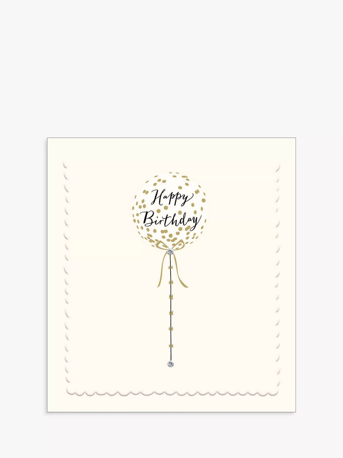 The Proper Mail Company balloon birthday card 15x15 cm - British product