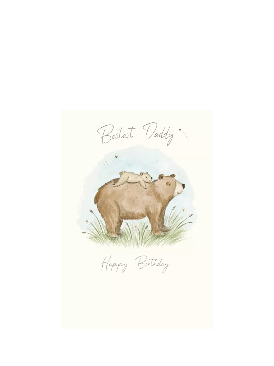 Woodmansterne Bestest Daddy birthday card - British product