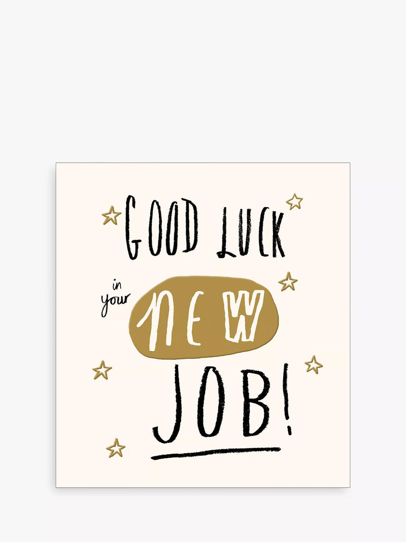 The Proper Mail Company Good Luck New Job greetings card, UK version