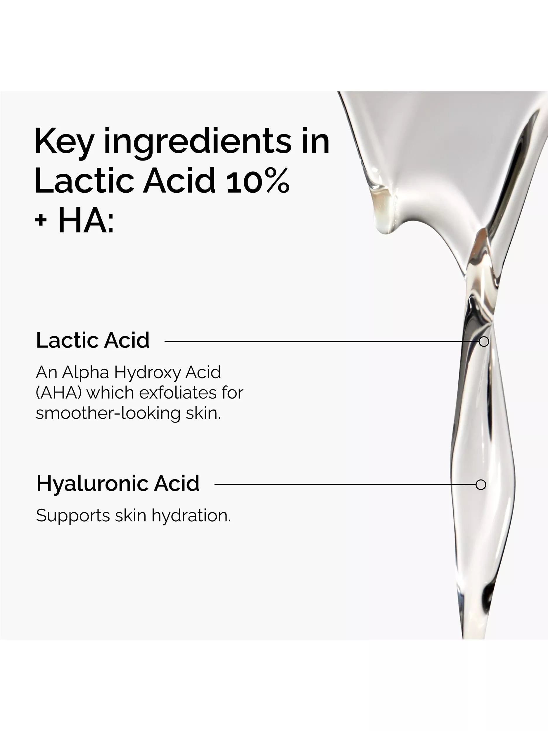 The Ordinary Lactic Acid 10% + HA 2% serum 30ml - British product