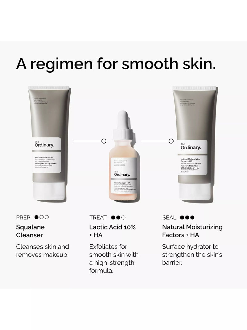 The Ordinary Lactic Acid 10% + HA 2% serum 30ml - British product
