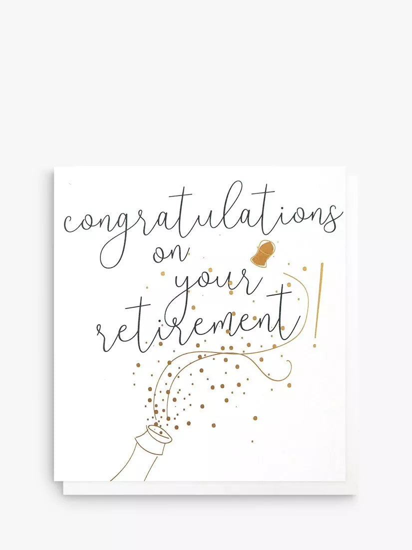 Caroline Gardner retirement card blank inside, UK version